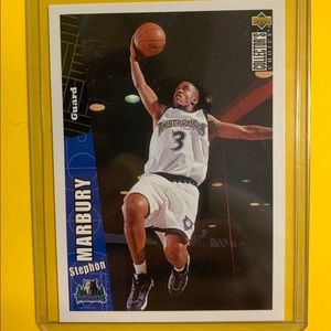 Stephon Marbury 1996 Rookie Card Upper Deck NBA #281 Basketball Minnesota Wolves